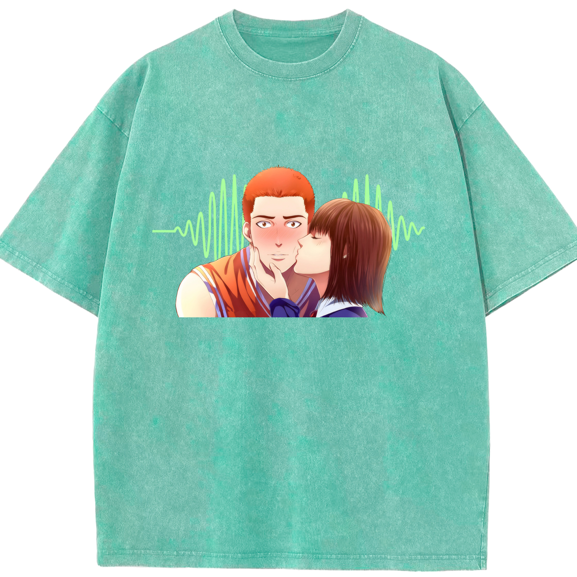 （画像用） SLAM DUNK／スラムダンク 綿100% ヴィンテージ風 半袖Tシャツ（フロントプリント）